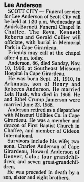 Anderson, Charley "Lee"