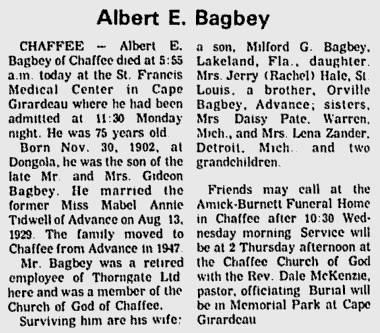 Bagbey, Albert E.