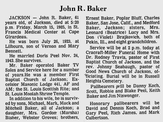 Baker, John R.