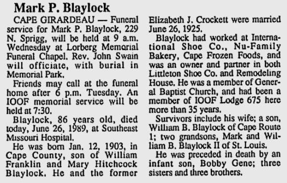 Blaylock, Mark P.