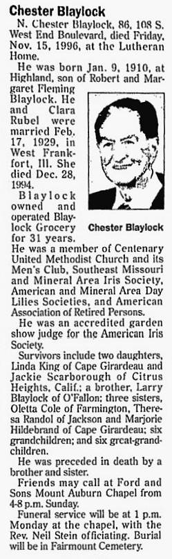 Blaylock, Norman Chester