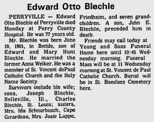 Blechle, Edward Otto