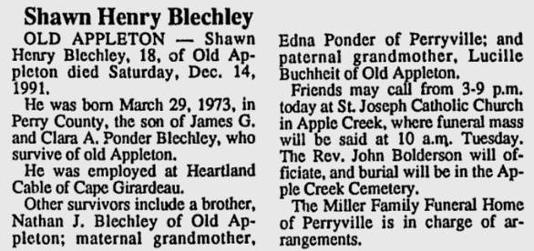 Blechle, Shawn Henry