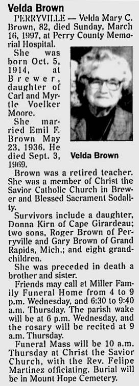 Brown, Velda Mary C. (nee Moore)