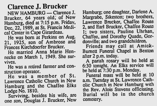 Brucker, Clarence J.