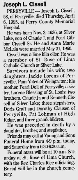 Cissell, Joseph Eugene