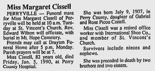 Cissell, Margaret