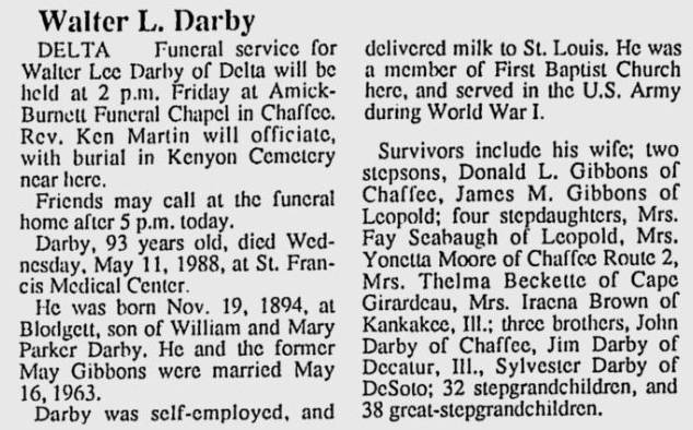 Darby, Walter Lee