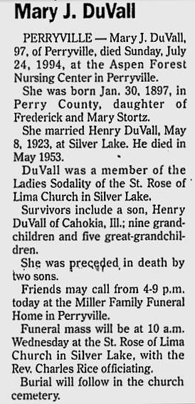 DuVall, Mary J. (nee Stortz)