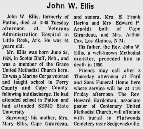 Ellis, John W.