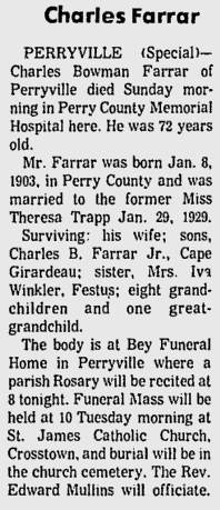 Farrar, Charles Bowman, Sr.