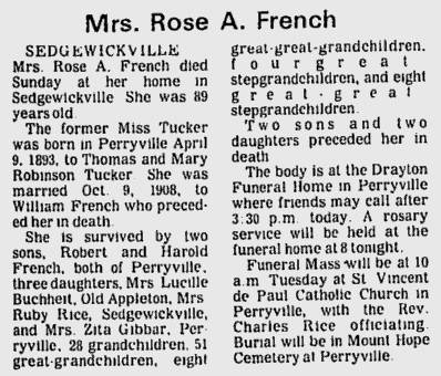 French, Rose A. (nee Tucker)