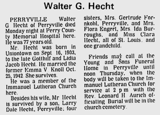 Hecht, Walter G.