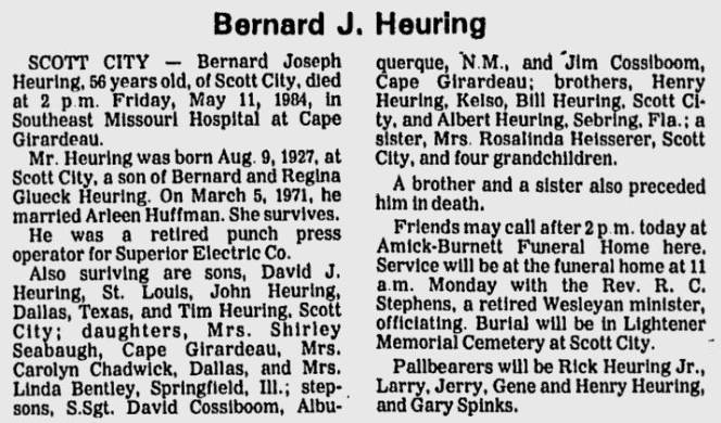 Heuring, Bernard Joseph