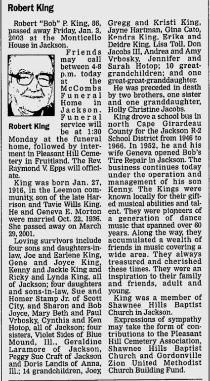 King, Robert P. "Bob"