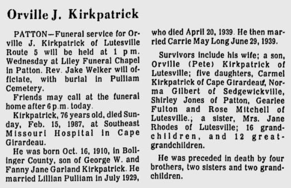 Kirkpatrick, Orville J.