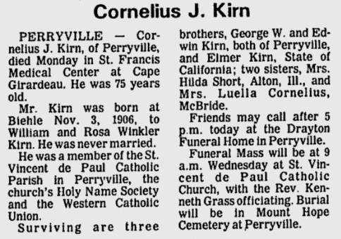 Kirn, Cornelius J.