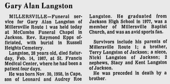 Langston, Gary Alan