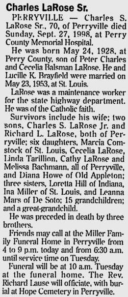 LaRose, Charles S., Sr.