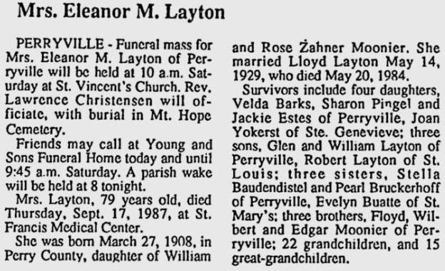 Layton, Eleanor M. (nee Moonier)