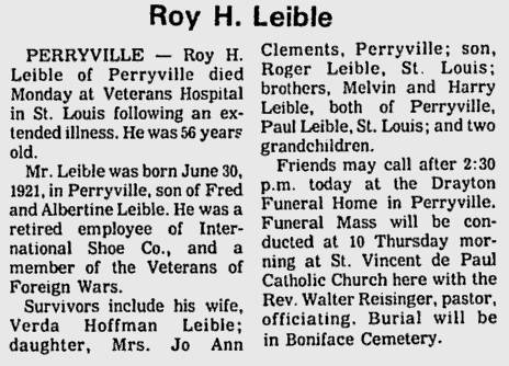 Leible, Roy H.