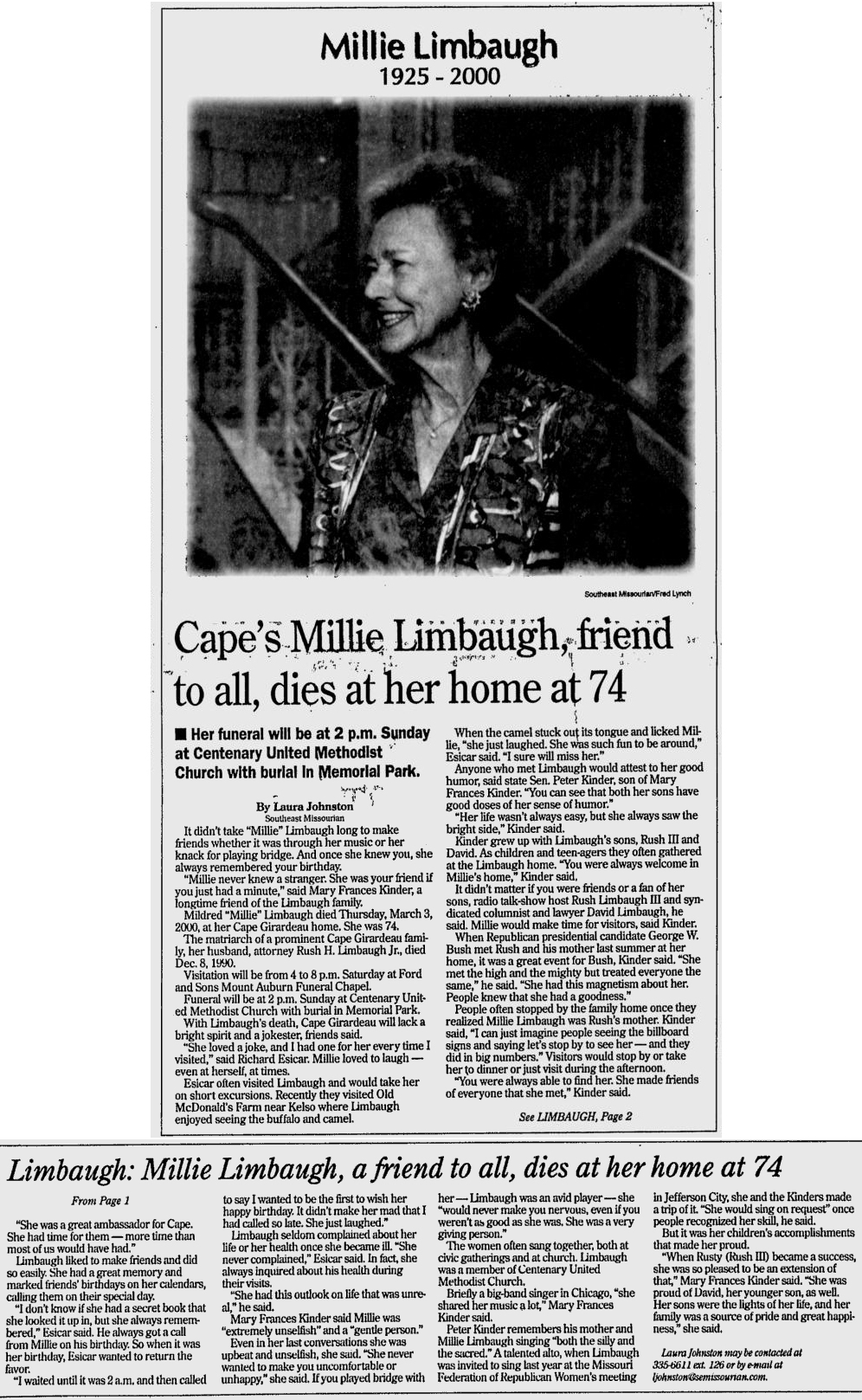 Limbaugh, Mildred Carolyn (nee Armstrong)