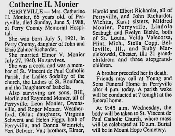 Monier, Catherine H. (nee Richardet)