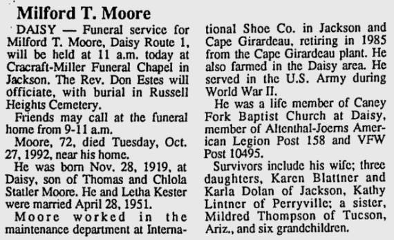 Moore, Milford T.