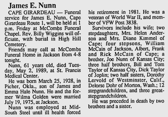 Nunn, James E.