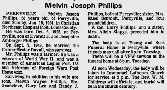 Phillips, Melvin Joseph