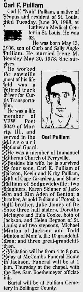 Pulliam, Carl F. "Nub"