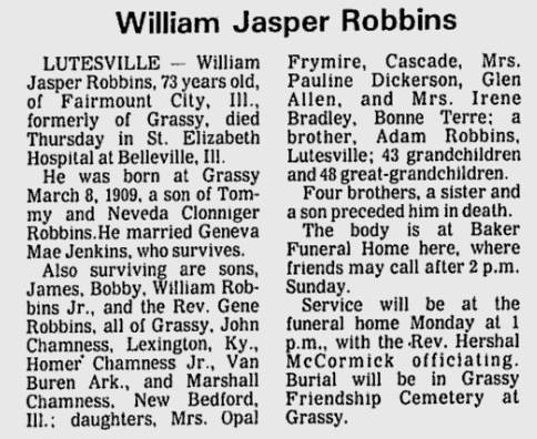 Robbins, William Jasper