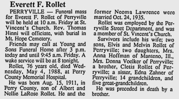 Rollet, Everett Francis