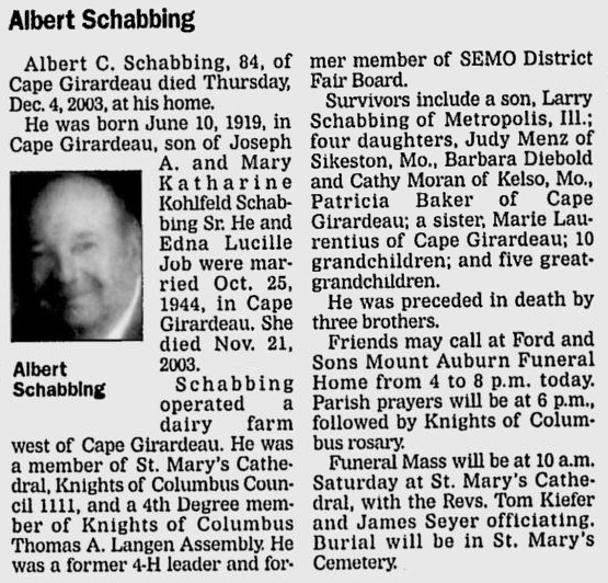 Schabbing, Albert C.