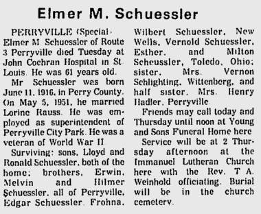 Schuessler, Elmer Martin