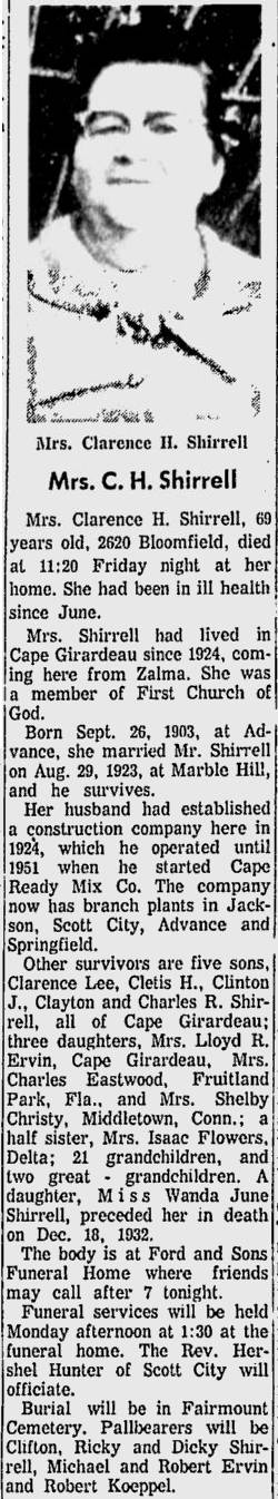 Shirrell, Gertie (nee Smith)