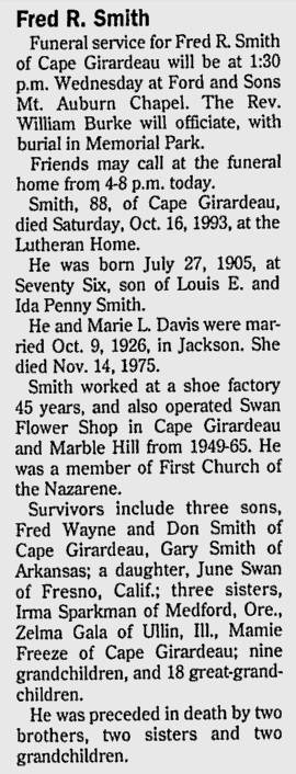 Smith, Fred R.