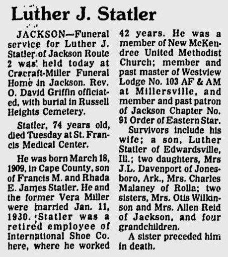 Statler, Luther Joseph