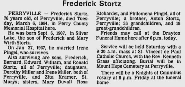 Stortz, Frederick William, Sr.