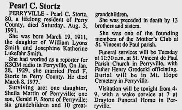 Stortz, Pearl C. (nee Smith)