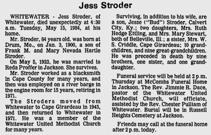 Stroder, Jesse Stephenson