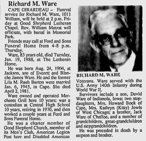 Ware, Richard M.