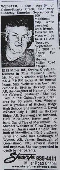 Webster, Loretta Sue (nee Seabaugh)