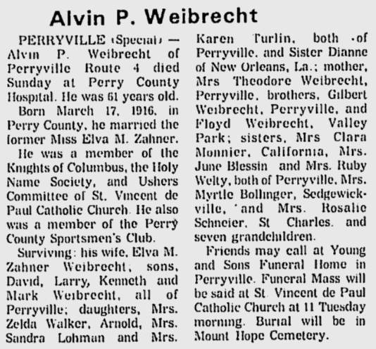 Weibrecht, Alvin Patrick