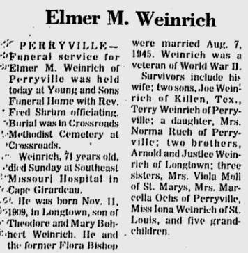 Weinrich, Elmer M.