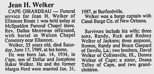 Welker, Jean H.