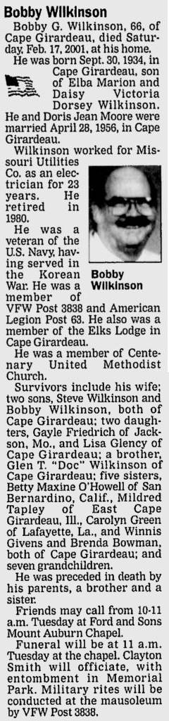 Wilkinson, Bobby G.