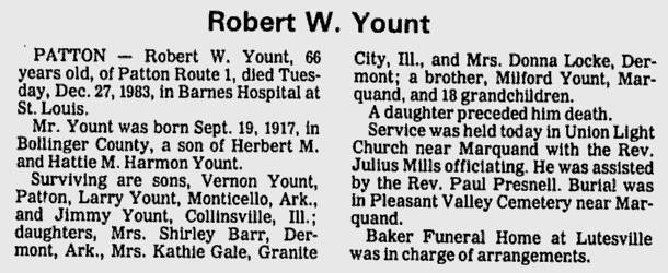 Yount, Robert Washington