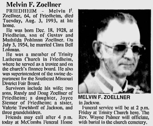 Zoellner, Melvin F.